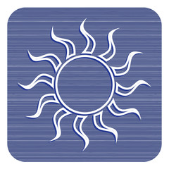 Sun stylized image icon