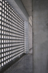 Walls made of block brick can be breathable. And bring light into the building.