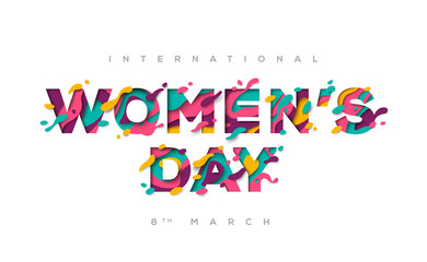Women's day typography