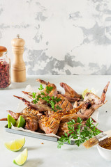 Sticky Grilled Chicken Wings