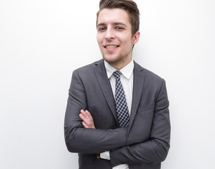 closeup.serious businessman.