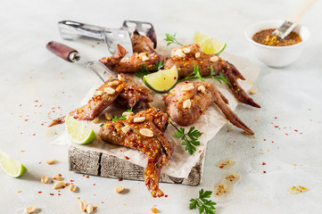 Sticky Grilled Chicken Wings