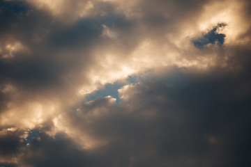 Sky with clouds