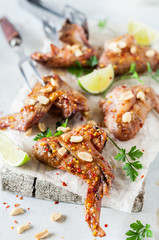 Sticky Grilled Chicken Wings