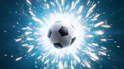 Soccer. Powerful soccer energy