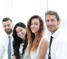 closeup.successful business team.