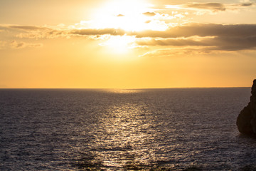 Fototapeta premium Sunset over sea
