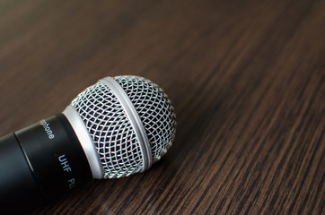 Background with microphone