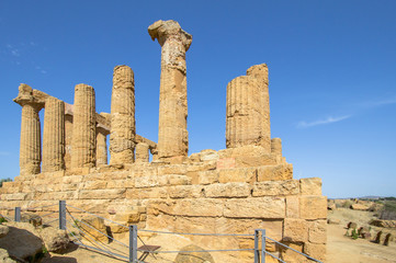 Temple of Juno in the Valley of the Temples, Agrigento, Italy