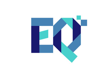 EQ Digital Ribbon Letter Logo 