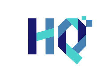 HQ Digital Ribbon Letter Logo 