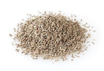 Anise seeds isolated on white background