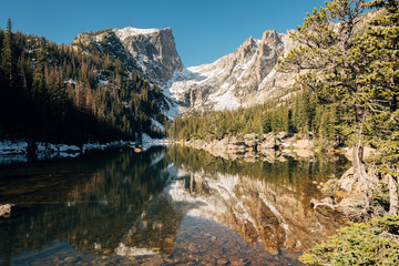 Dream Lake, Rocky Mountains, Colorado, USA.
