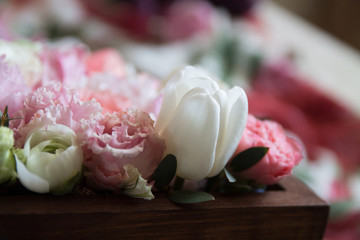 a bunch of fresh tender beautiful flowers