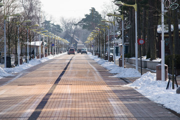 winter in Palanga city