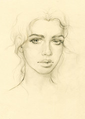 beautiful woman. fashion illustration.