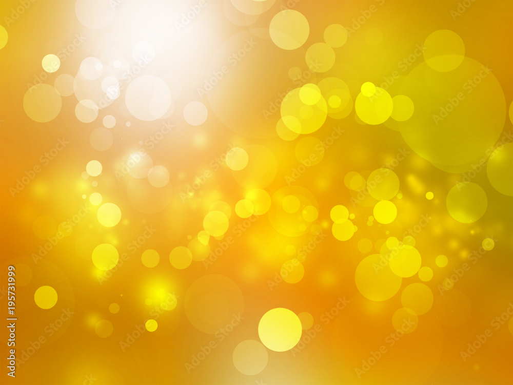 Poster gold abstract bokeh background