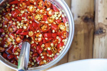 sauce of red chili pepper