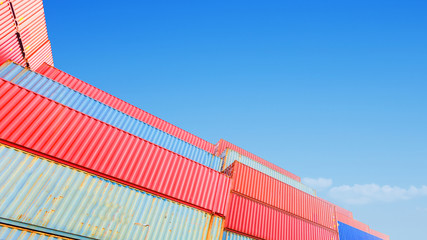 Container transport terminals for export or import