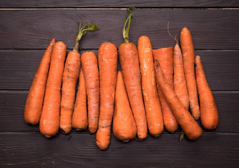 carrots on kitchen table