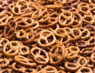 tasty prettels. close-up