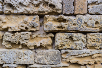Texture of an old sandstone wall