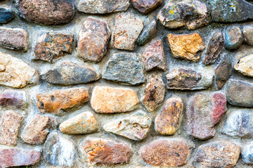 Weathered grunge rough stone wall as background texture
