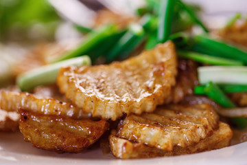 fried potatoes with onions
