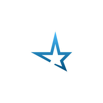 Abstract star logo and icon design template