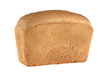 bread loaf of bricks isolated on white background