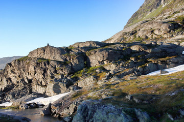 Spring landscape in the Norwegian mountains