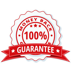 Obraz premium 100% Money Back Guarantee illustration