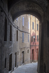 Fototapeta premium Siena, Italy: historic buildings
