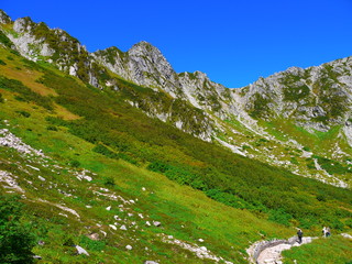 千畳敷カール。中央アルプス。駒ケ根　長野　日本。9月中旬。