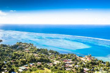 Moorea Island in the French Polynesia.