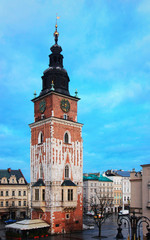 Town Hall Tower in Main Market Square Krakow