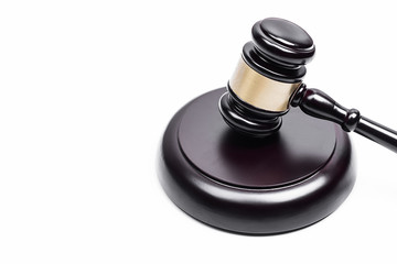 the Hammer Judge on white background