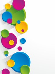 Creative circles background vector illustration