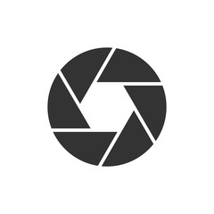 Camera objective black icon