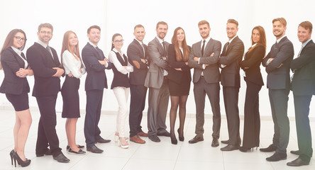 Fototapeta premium large business team isolated on white background.