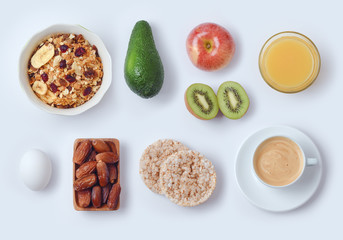 Healthy breakfast concept