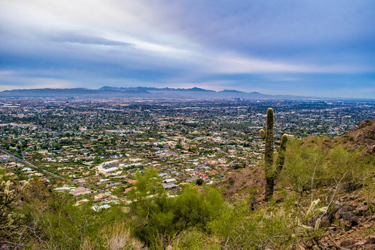 Sunrise On Camelback Mountain In Phoenix, Arizona