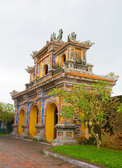 A gate in the Dien Tho Residence  in the Imperial City, Hue, Vietnam