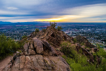 Sunrise on Camelback Mountain in Phoenix, Arizona
