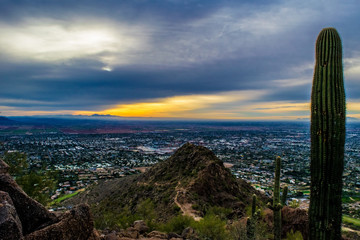 Sunrise on Camelback Mountain in Phoenix, Arizona