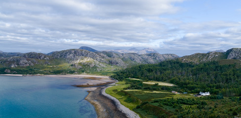 Fototapeta na wymiar Panorama in the highlands of Scotland