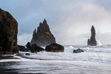 reynisfjara volcanic beach, iceland