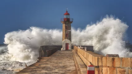 Foto op Aluminium Felgueiras Lighthouse © Miguel