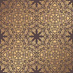 Golden Arabesque Pattern