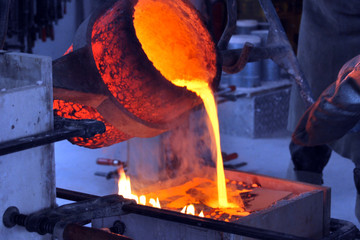 Casting a metal sculpture
